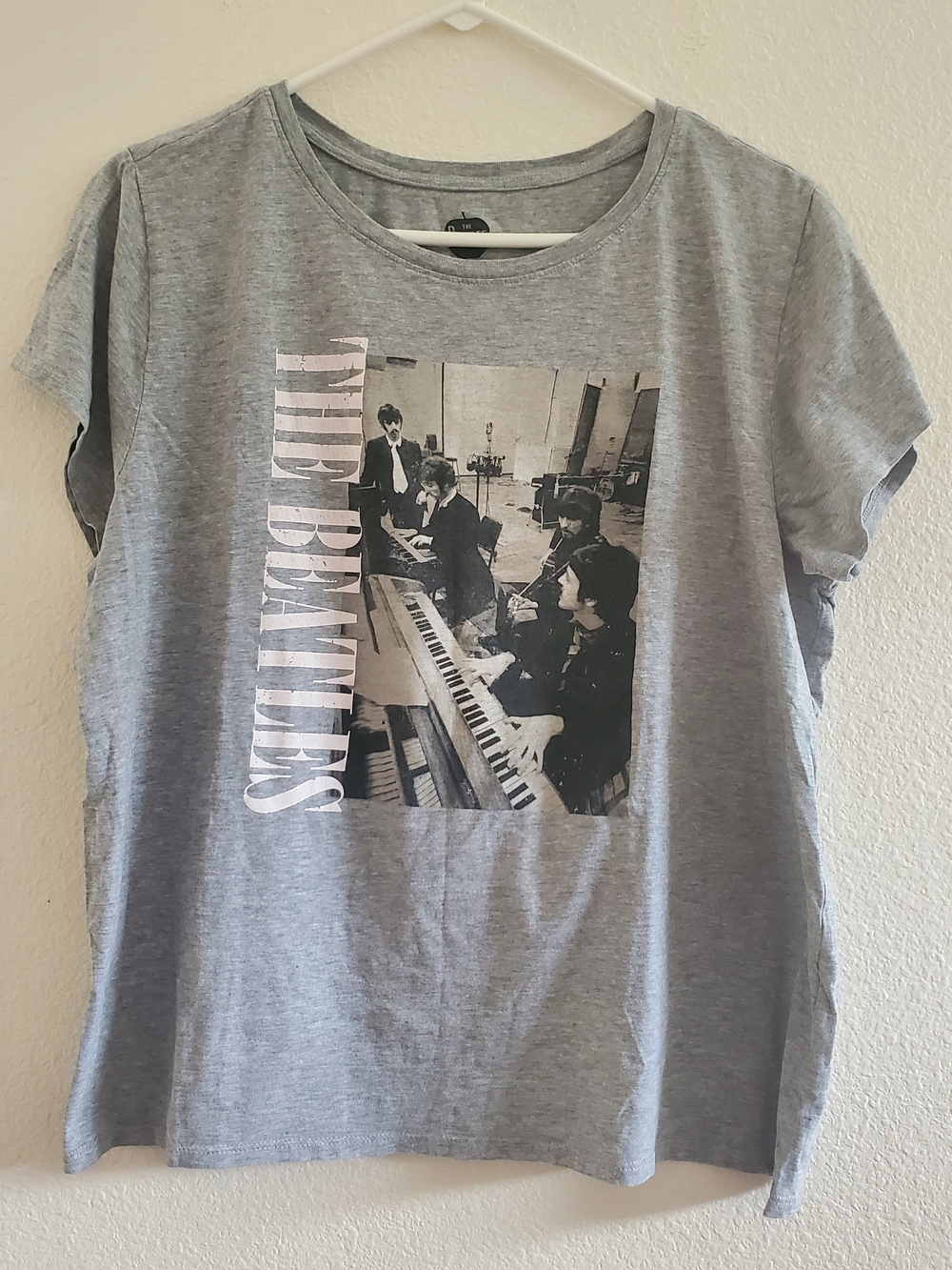The Beatles Grey Short Sleeve Graphic Tee Size XL